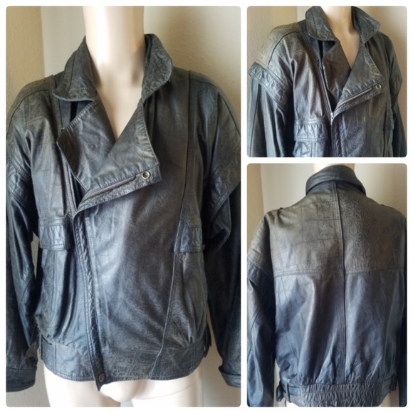 American Male Vintage Brown Leather Jacket Medium - Picture 1 of 8